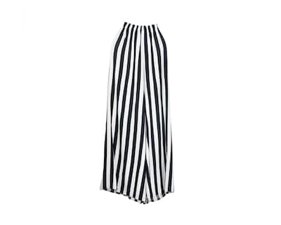 Foto 7 | Pantalón De Dama A Ángelozano Pantalón A Rayas Con Aplicación De Tira Étnica, Al-w59