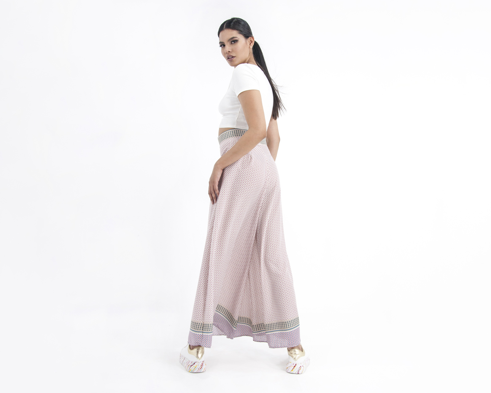 Foto 3 | Pantalón A Ángelozano Rosa para Mujer
