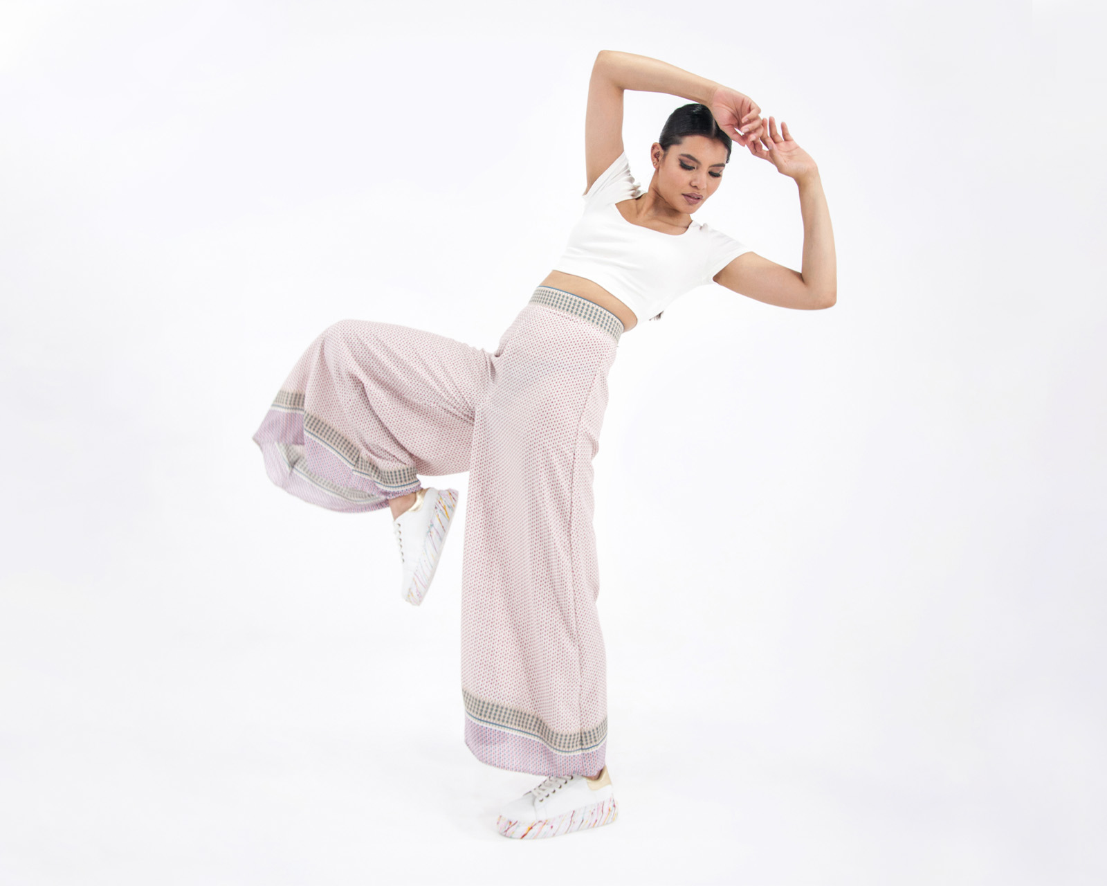 Foto 6 pulgar | Pantalón A Ángelozano Rosa para Mujer