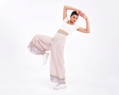 Foto 5 | Pantalón A Ángelozano Rosa para Mujer