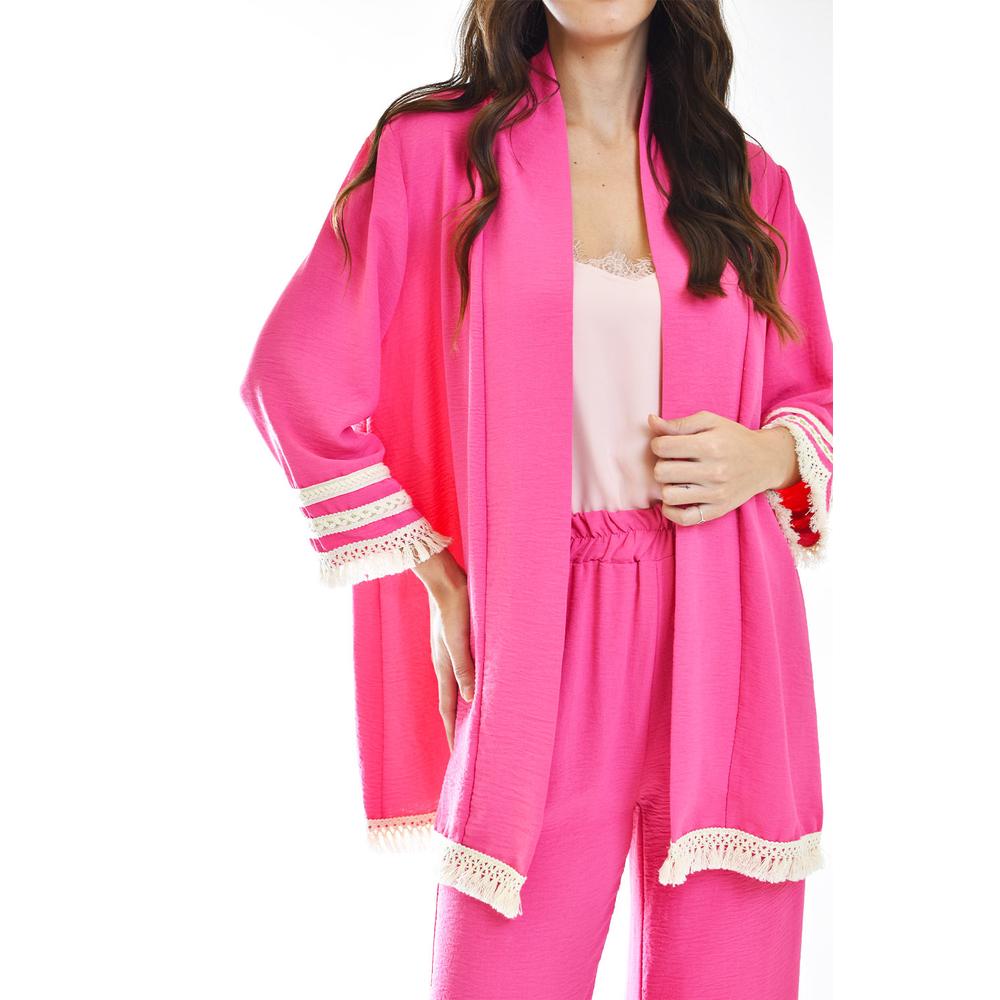Foto 8 | Conjunto de 2 Piezas Ribete Flecos Roman Fashion /Juvenil 0695-0696 Naranja