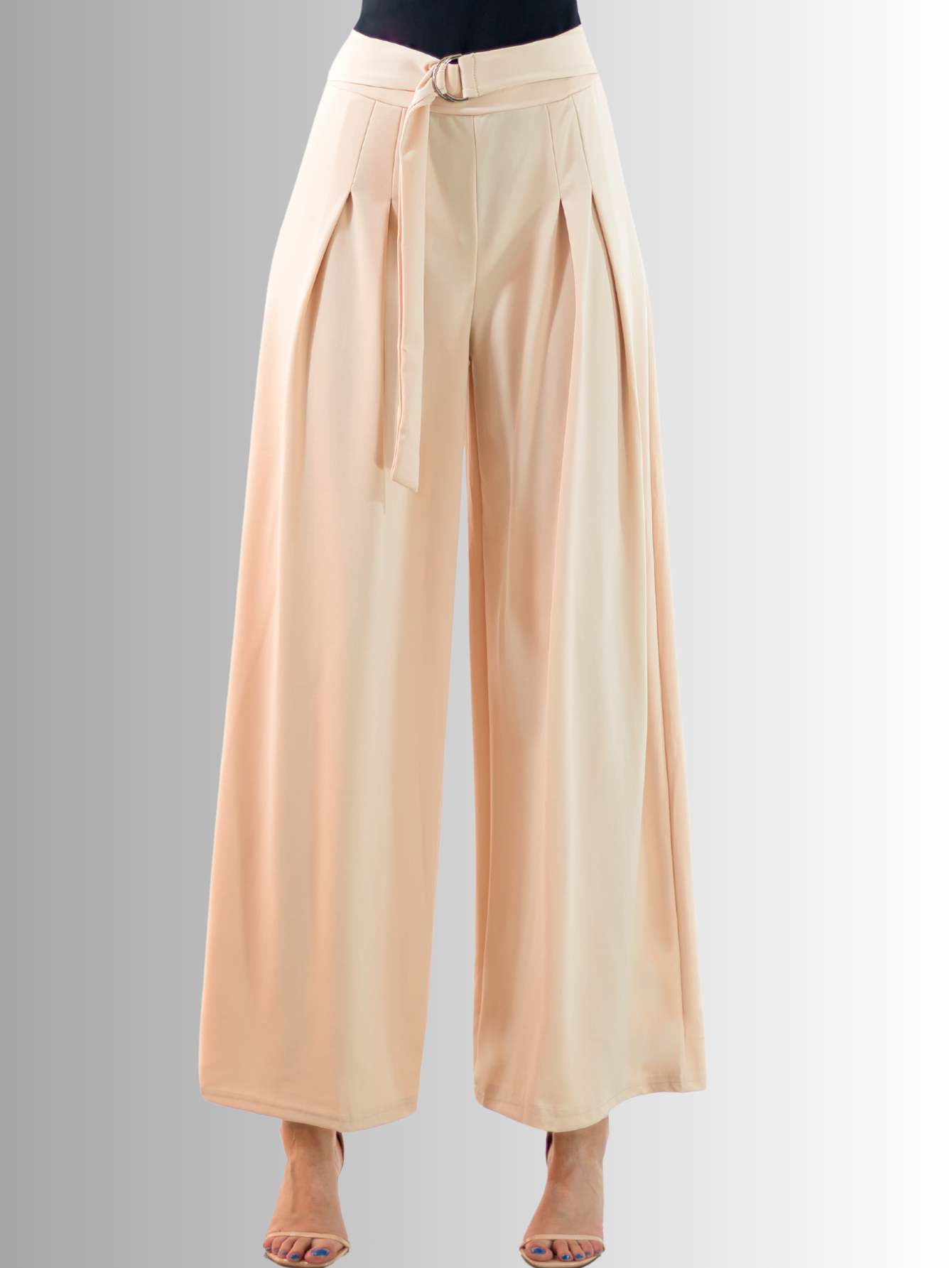 Foto 6 pulgar | Pantalones Wide Legs Panta-1004 color Beige para Mujer