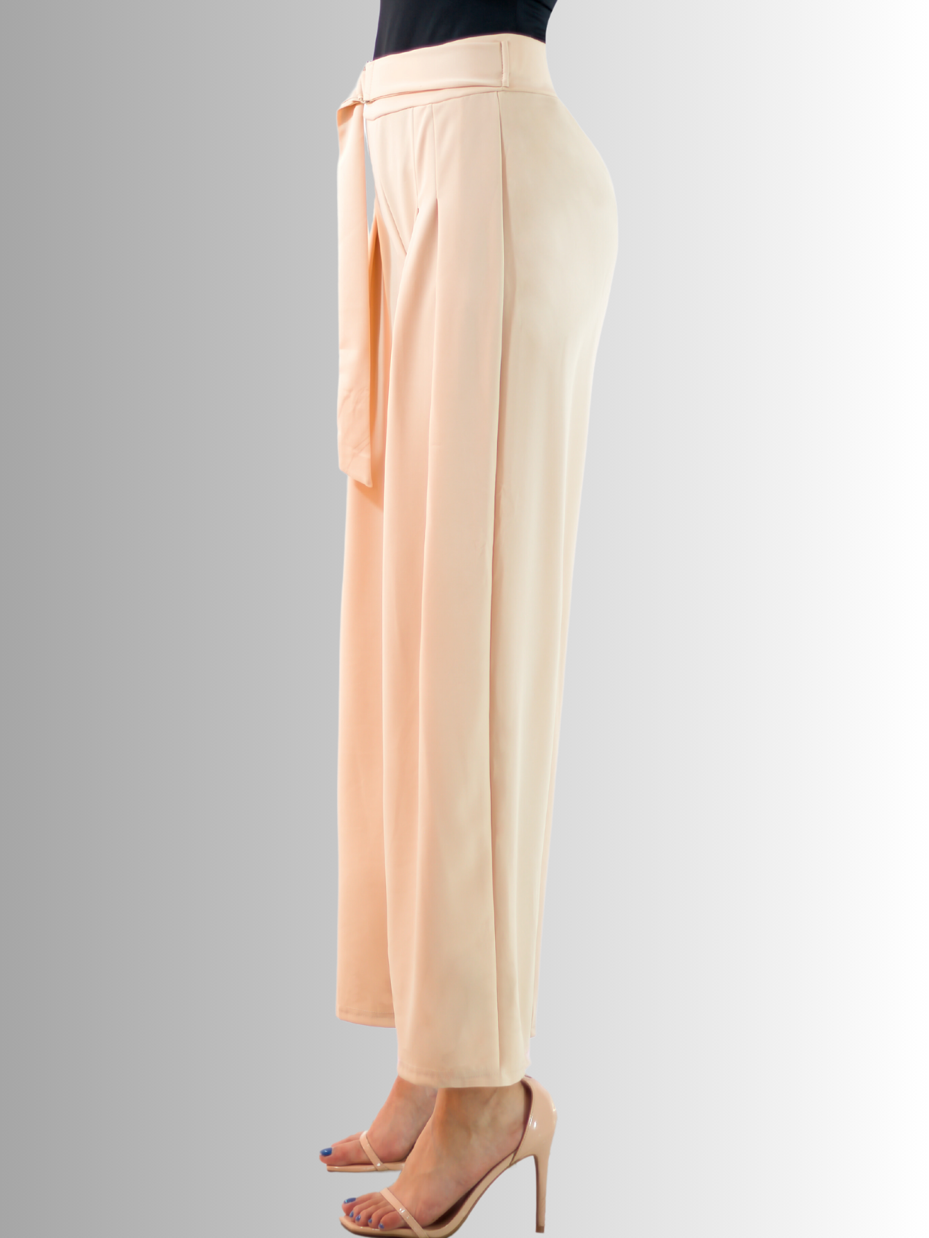 Foto 7 pulgar | Pantalones Wide Legs Panta-1004 color Beige para Mujer