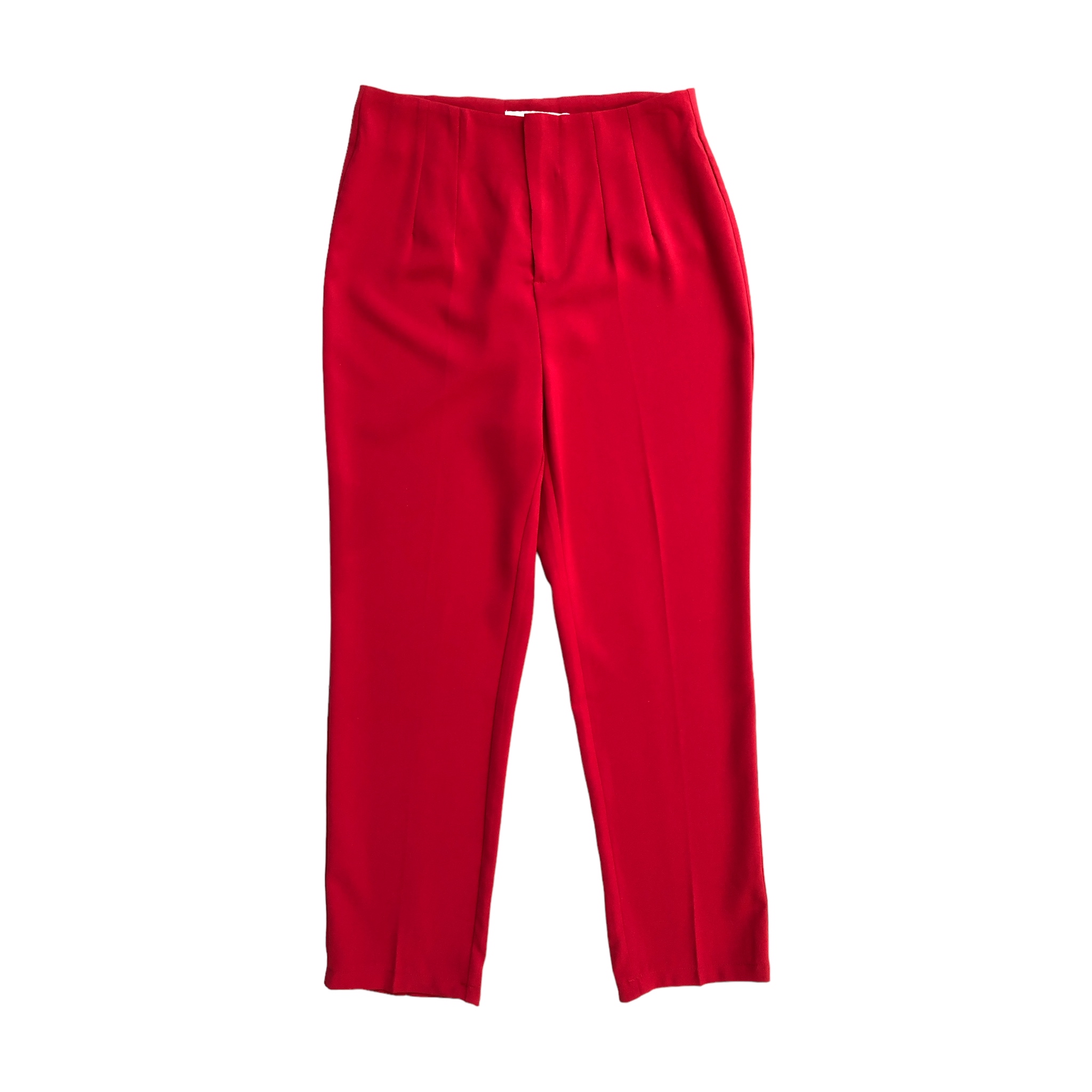 Foto 4 pulgar | Pantalón Alto de Pinzas Lc Rojo para Mujer