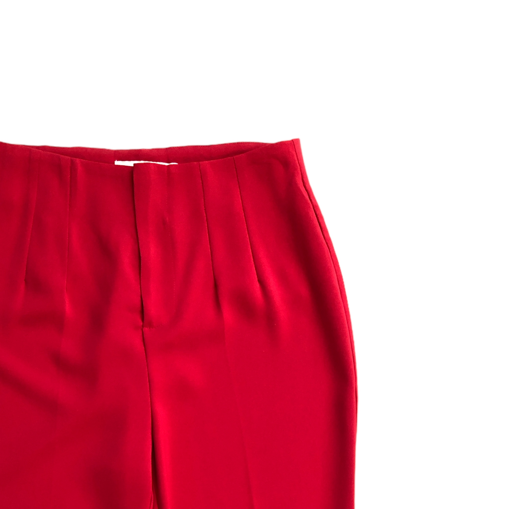 Foto 5 pulgar | Pantalón Alto de Pinzas Lc Rojo para Mujer