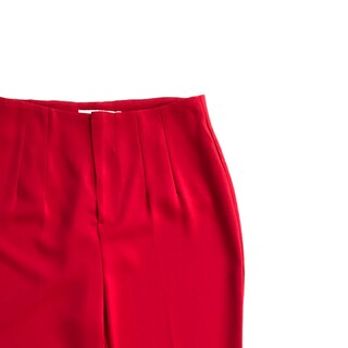 Foto 4 | Pantalón Alto de Pinzas Lc Rojo para Mujer
