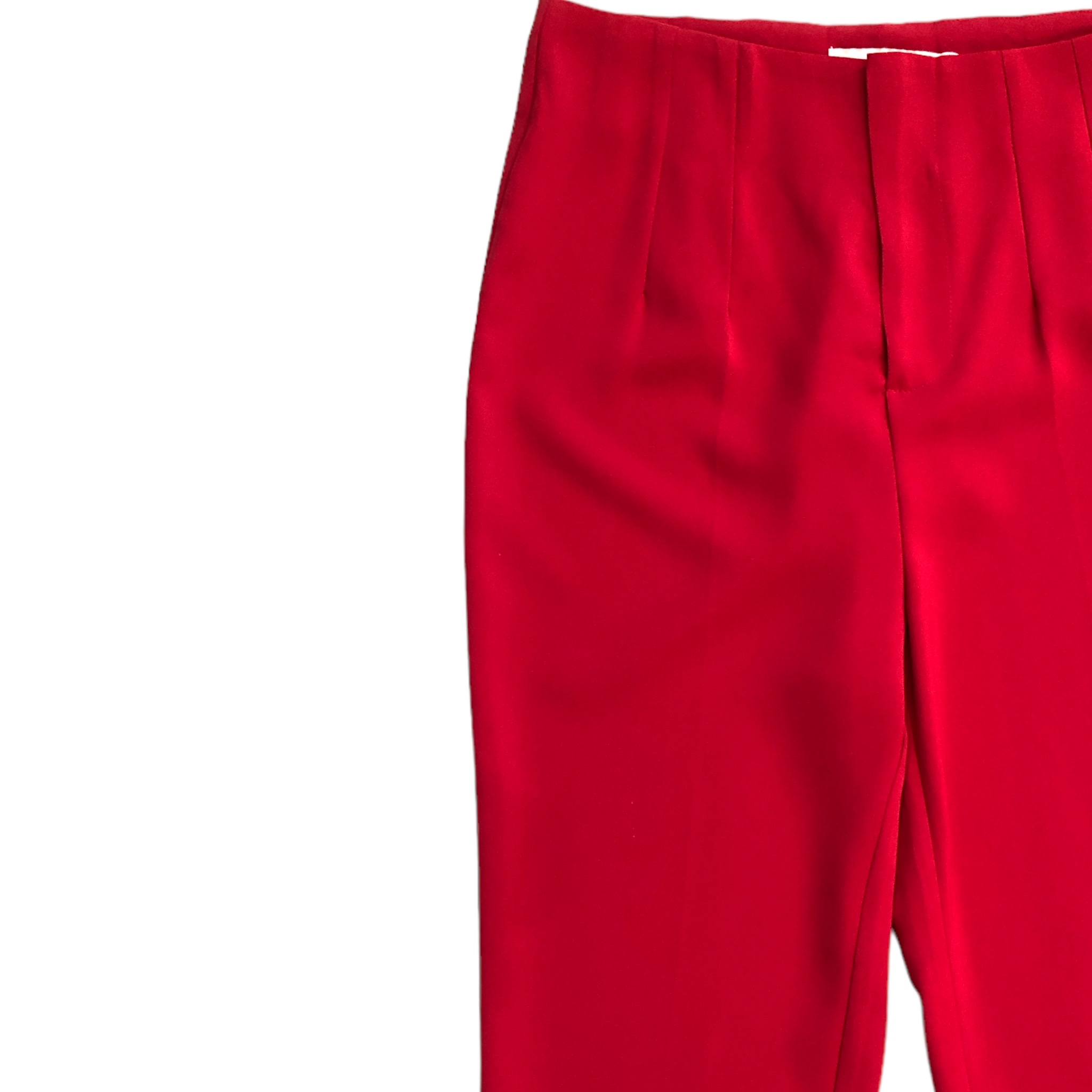 Foto 6 pulgar | Pantalón Alto de Pinzas Lc Rojo para Mujer