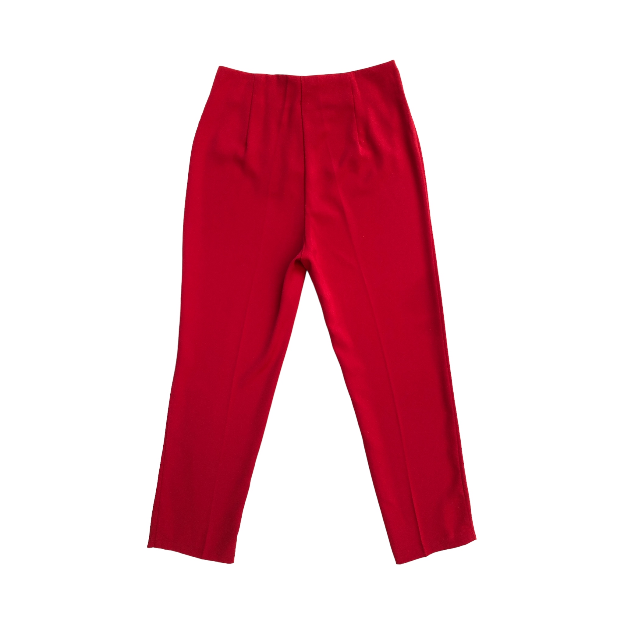 Foto 7 pulgar | Pantalón Alto de Pinzas Lc Rojo para Mujer