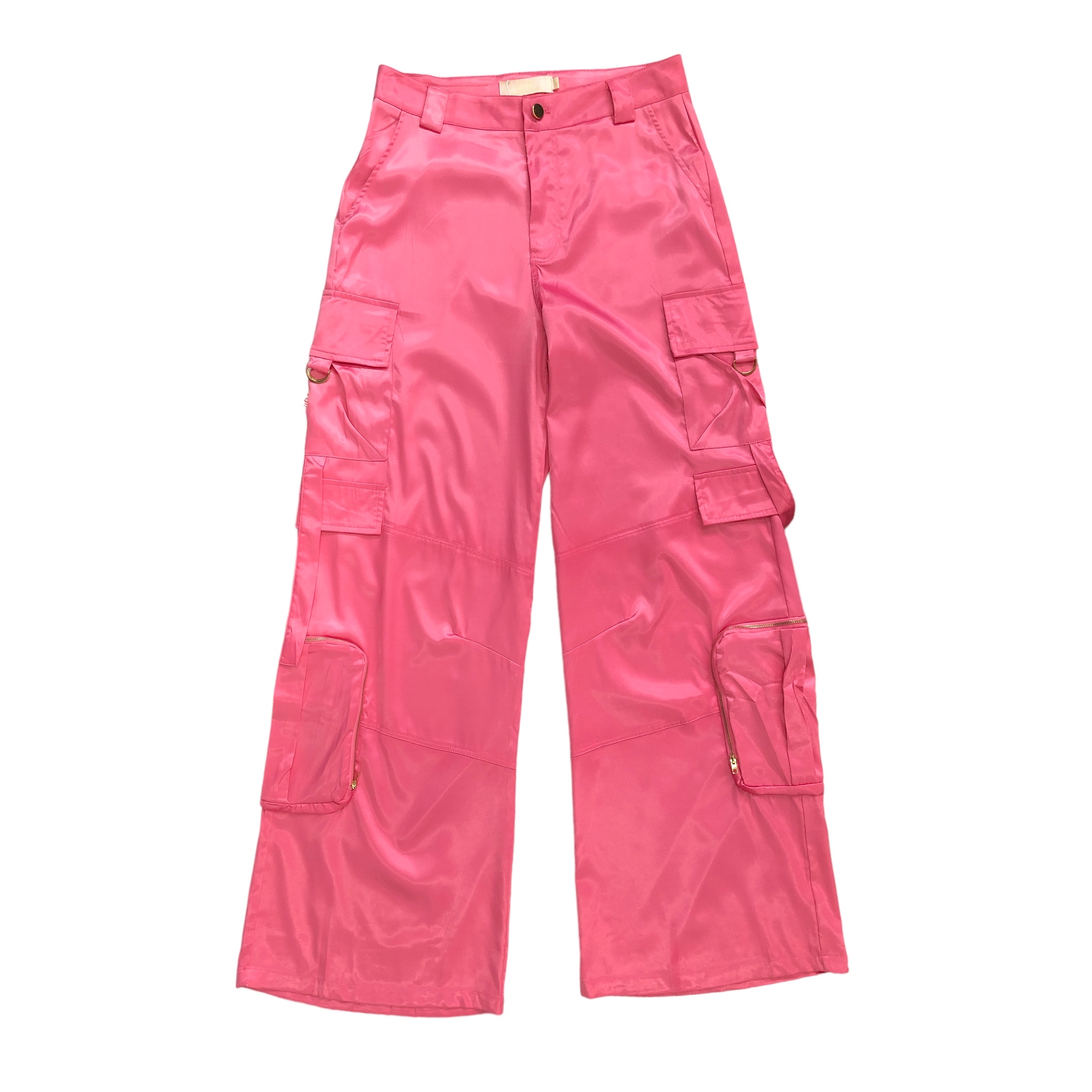 Foto 2 pulgar | Pantalón Holgado con Bolsillos Lc Rosa para Mujer