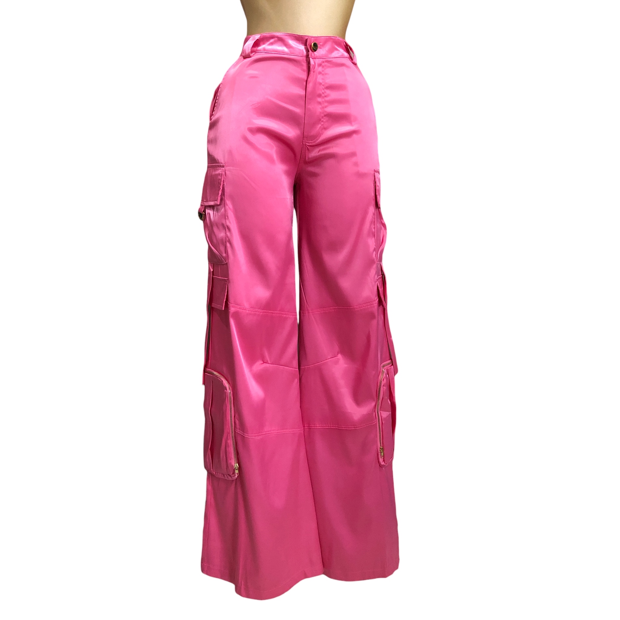 Foto 4 pulgar | Pantalón Holgado con Bolsillos Lc Rosa para Mujer