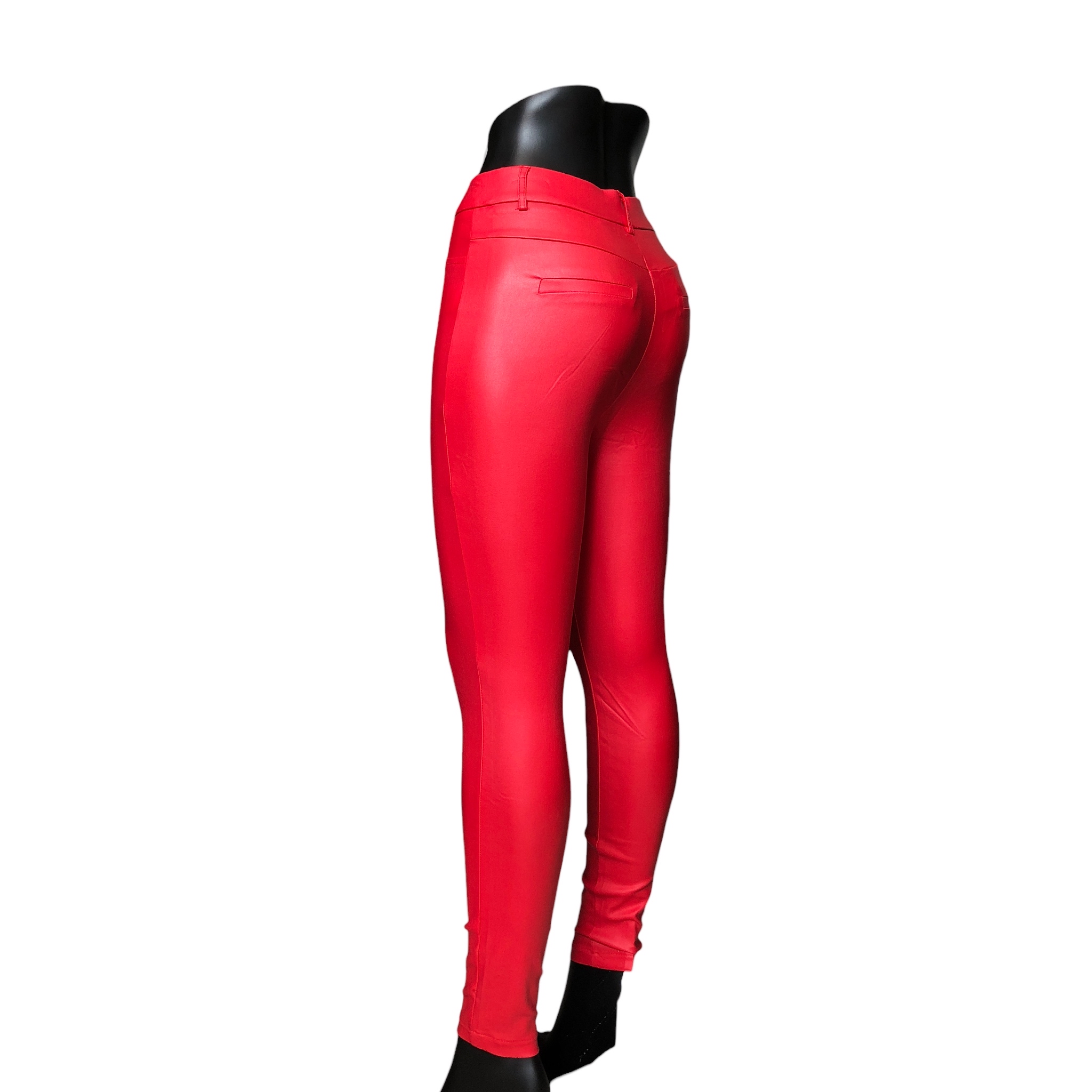 Foto 3 pulgar | Pantalón Ajustado Lc Rojo para Mujer