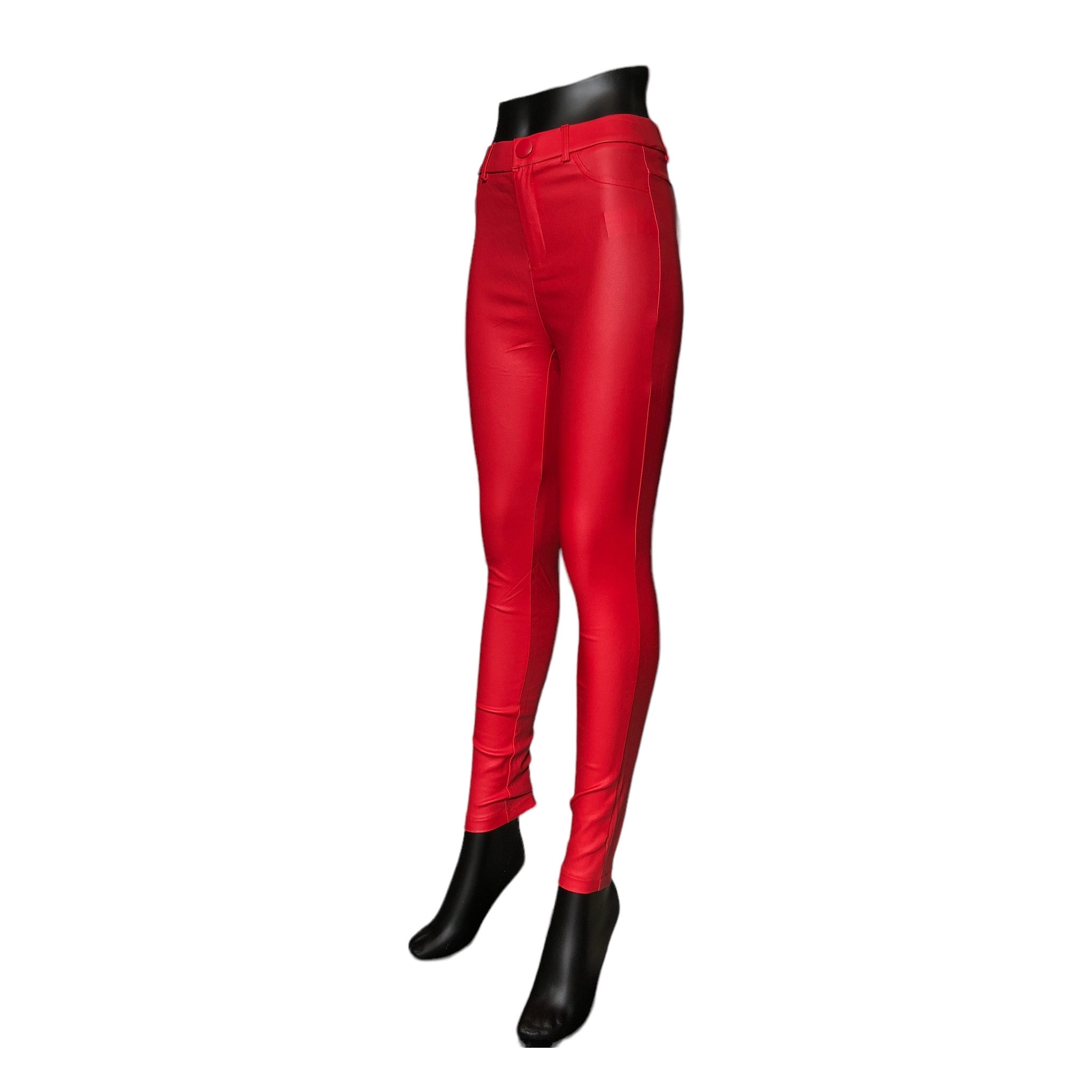 Foto 4 pulgar | Pantalón Ajustado Lc Rojo para Mujer