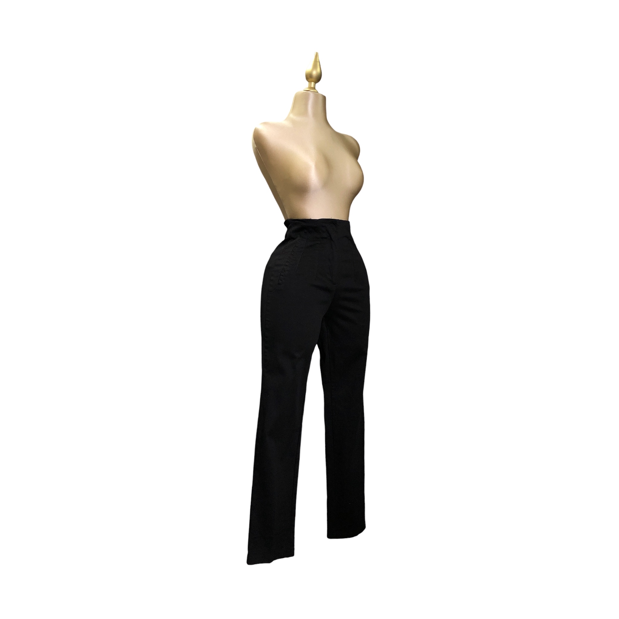 Foto 3 pulgar | Pantalón Alto Negro Para Mujer Lc