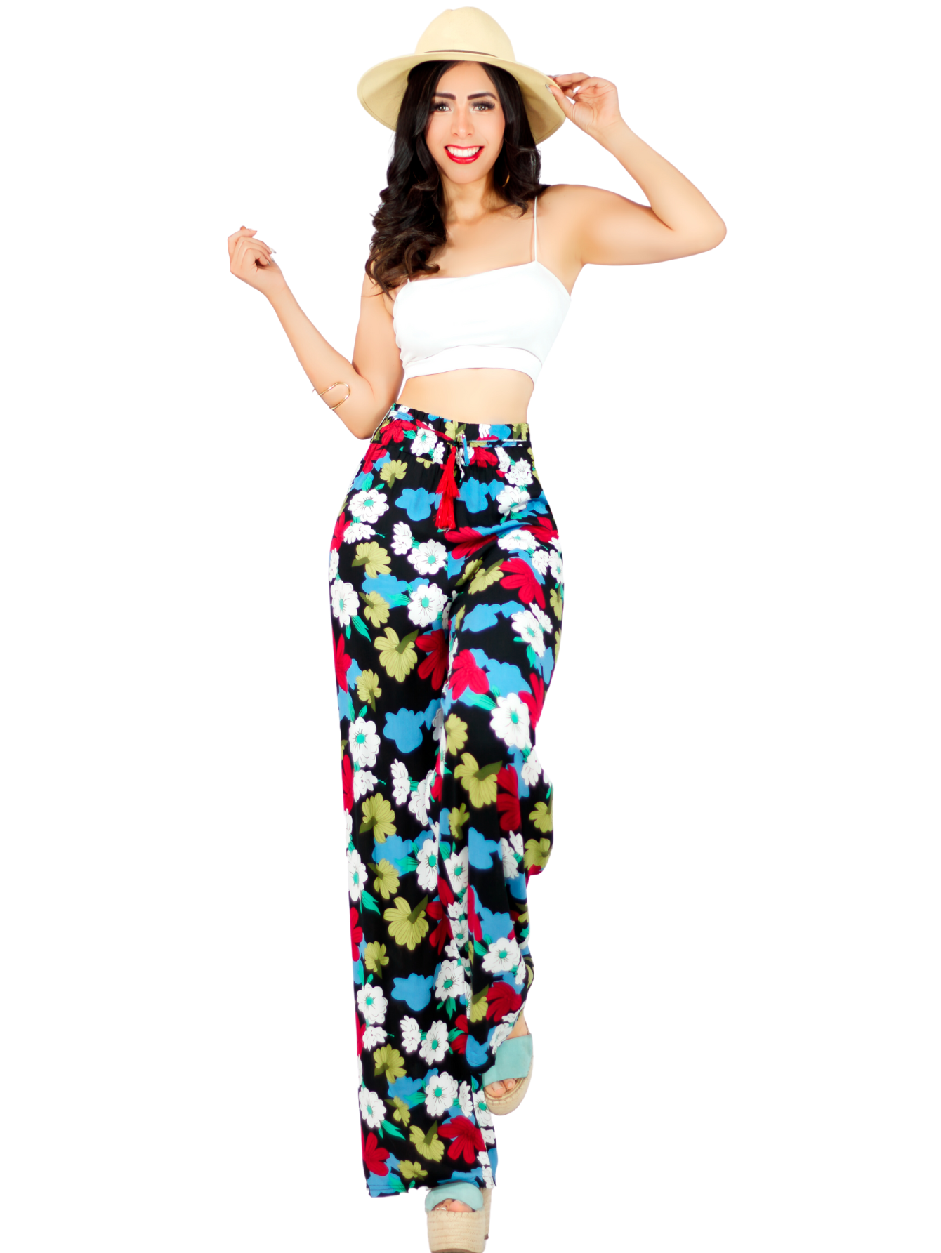 Foto 2 pulgar | Pantalones Wide Legs Multicolor para Mujer