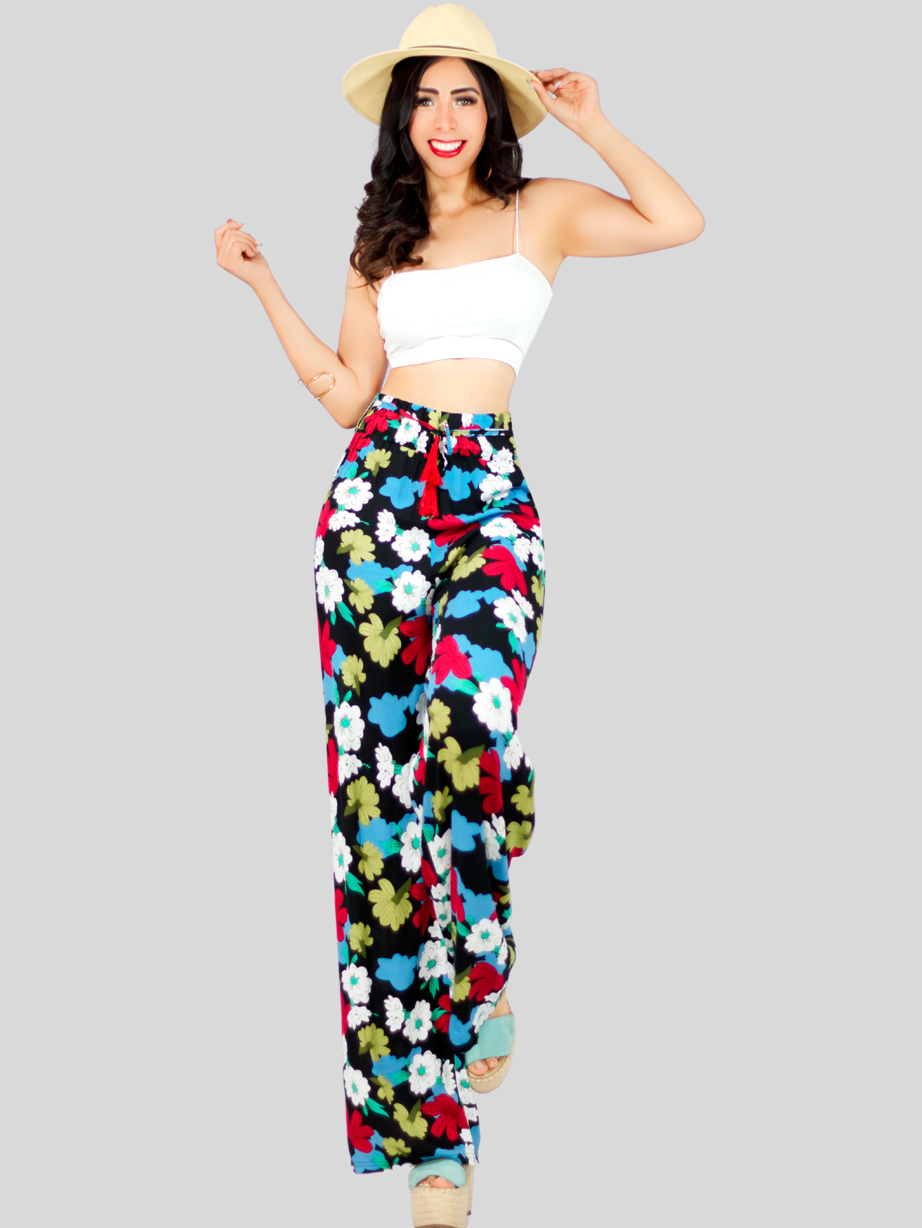 Foto 3 pulgar | Pantalones Wide Legs Multicolor para Mujer