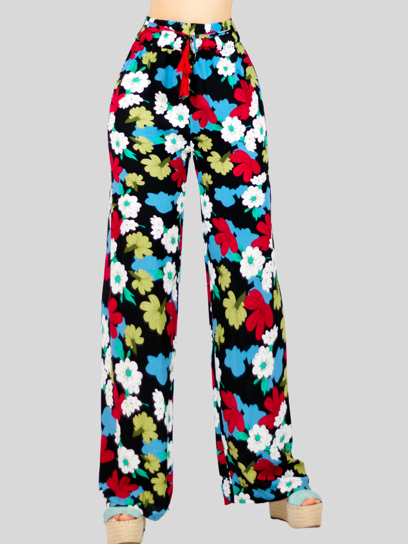 Foto 5 pulgar | Pantalones Wide Legs Multicolor para Mujer