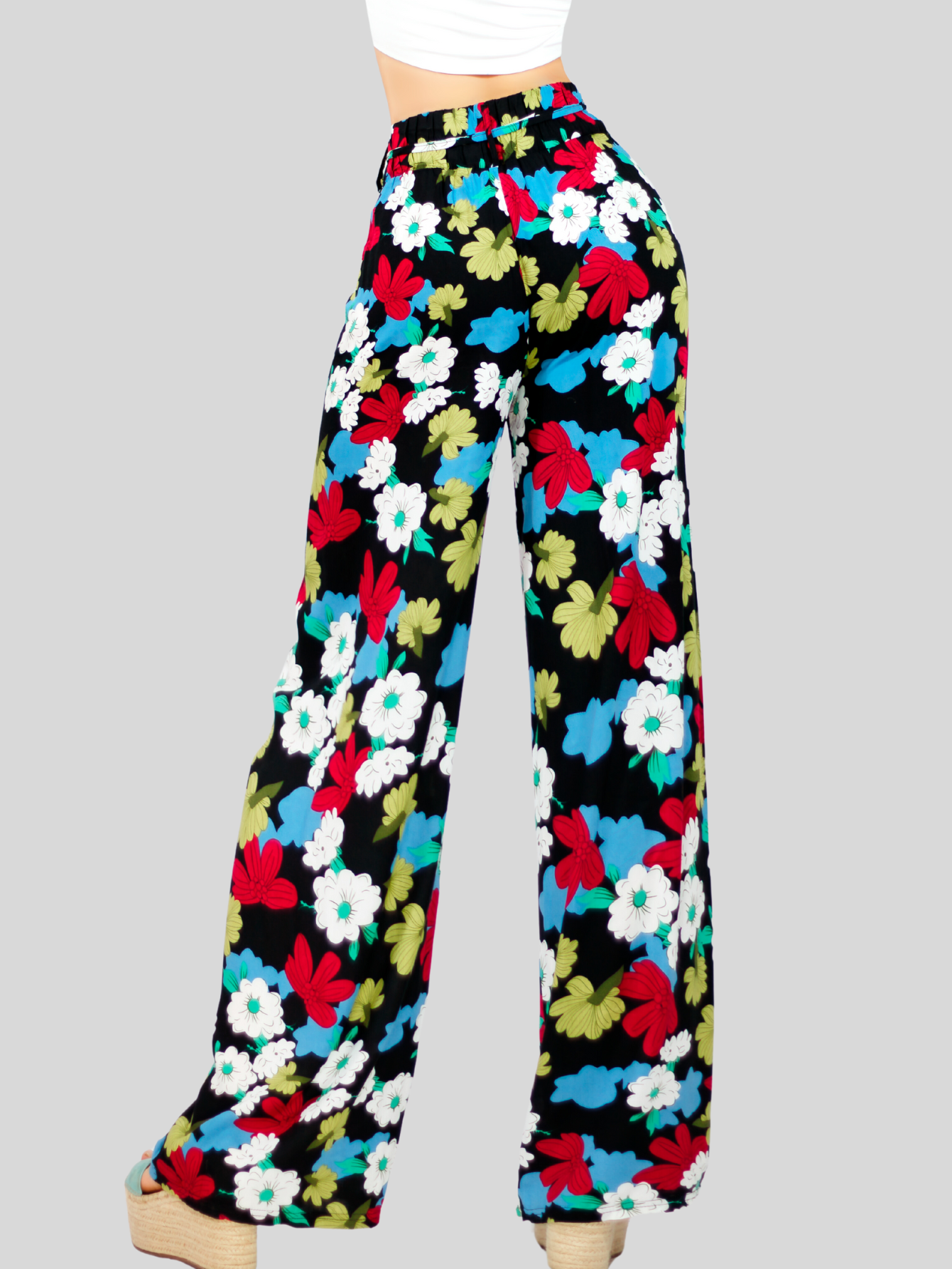 Foto 7 pulgar | Pantalones Wide Legs Multicolor para Mujer