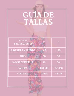Foto 7 | Pantalones Wide Legs Multicolor para Mujer