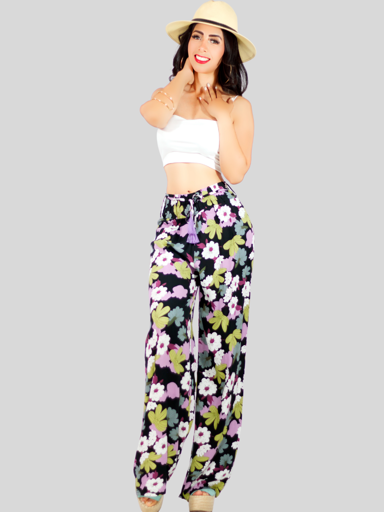 Foto 2 | Pantalones Relajados Panta-1006 Cintura Alta para Mujer