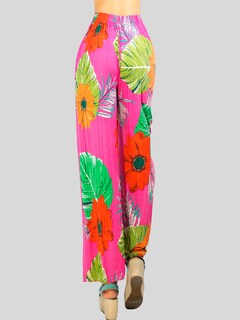 Foto 5 | Pantalones De Pierna Ancha Stretch Panta-1007 Con Diseñi Plisado