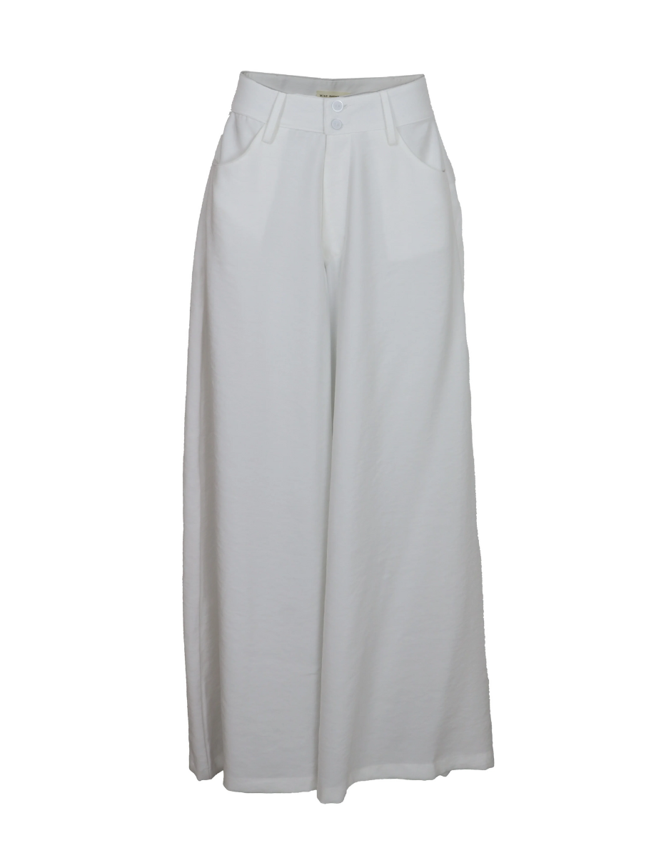 Pantalón Palazzo Inez J&b Talla L Color Blanco