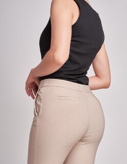 Foto 4 | Pantalón Devendi Color Beige Stretch Skinny
