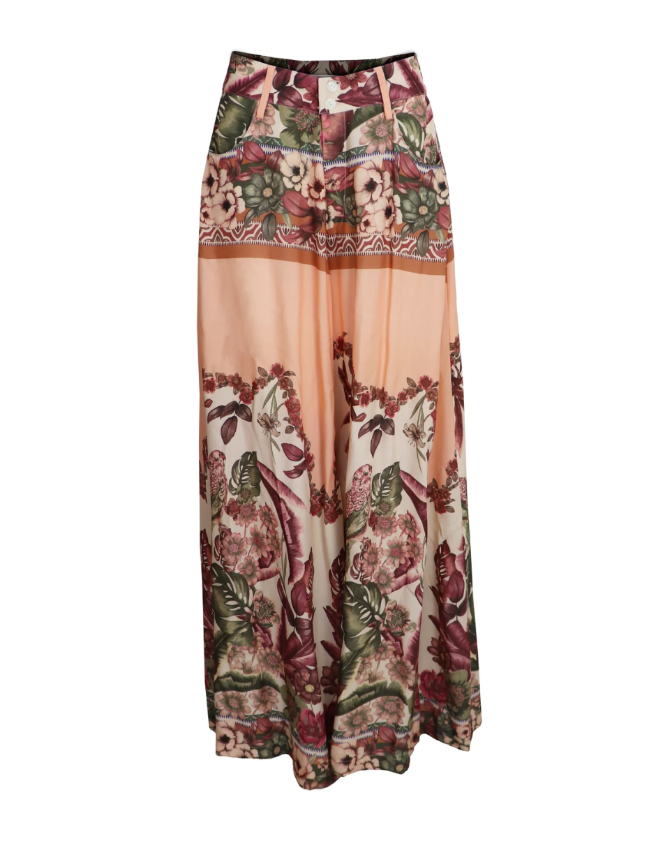 Pantalón Palazzo Helena J&b Talla S Color Curuba
