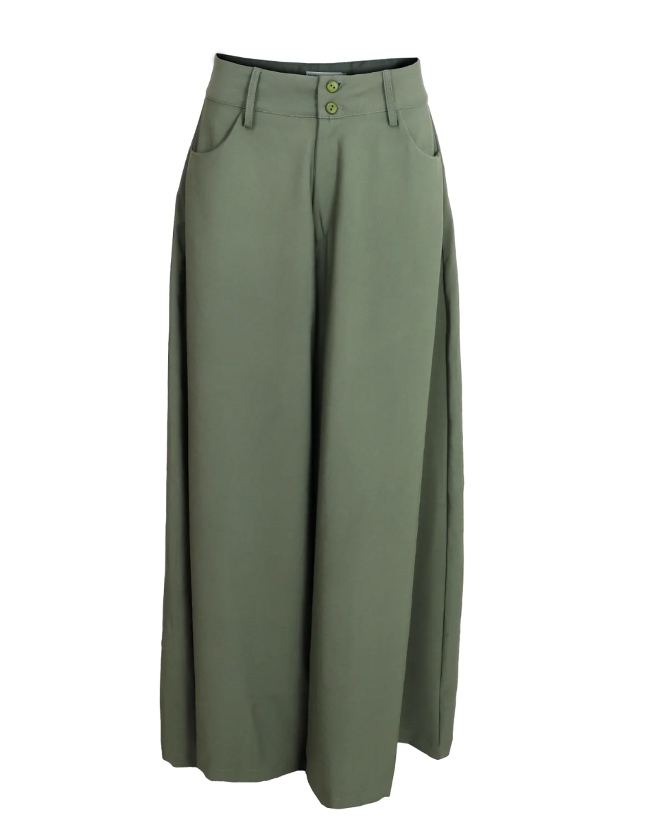 Pantalón Palazzo Inez J&b Talla S Color Verde