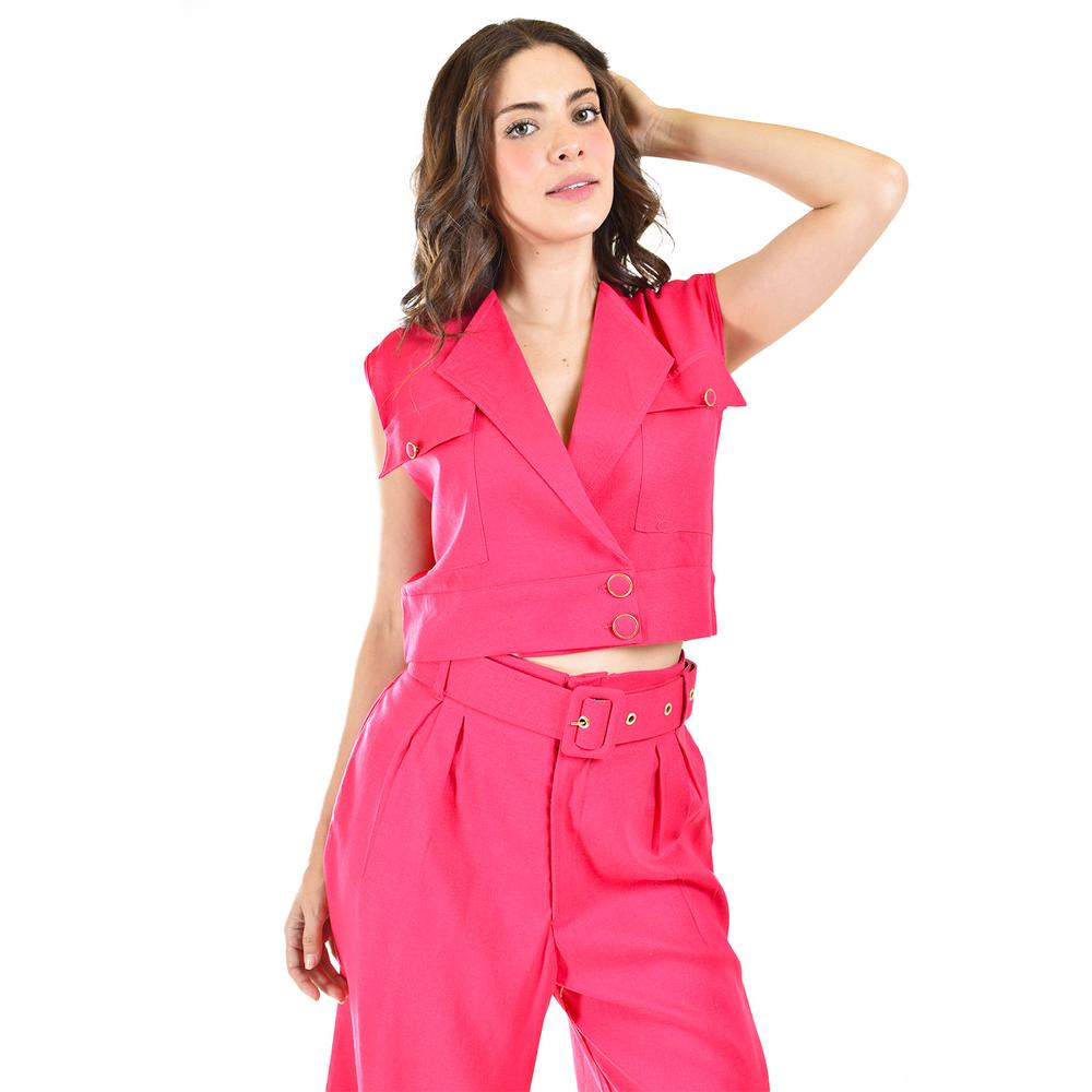 Foto 6 pulgar | Set de Lino Roman Fashion 4036 Fucsia  para Mujer 2 Piezas