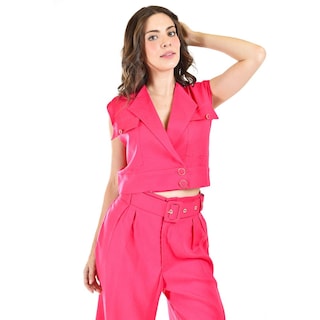 Foto 5 | Set de Lino Roman Fashion 4036 Fucsia para Mujer 2 Piezas