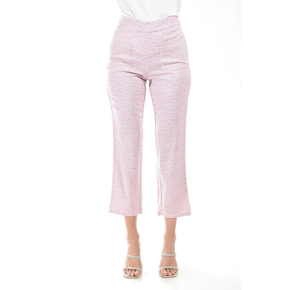 Foto 6 pulgar | Pantalón Estampado Floral Roman Fashion Juvenil Rosa
