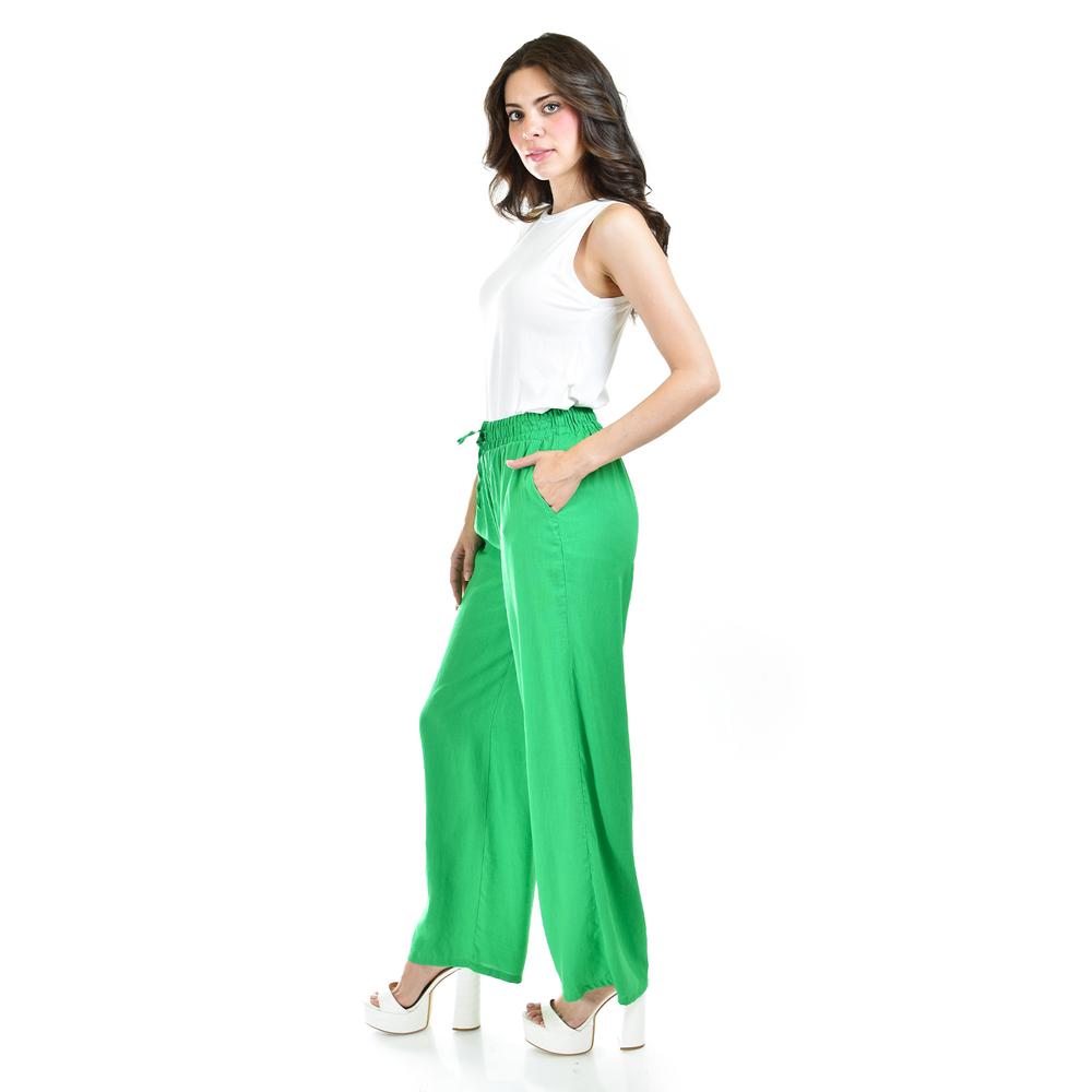 Foto 3 pulgar | Pantalón Pierna Amplia Roman Fashion Verde para Mujer