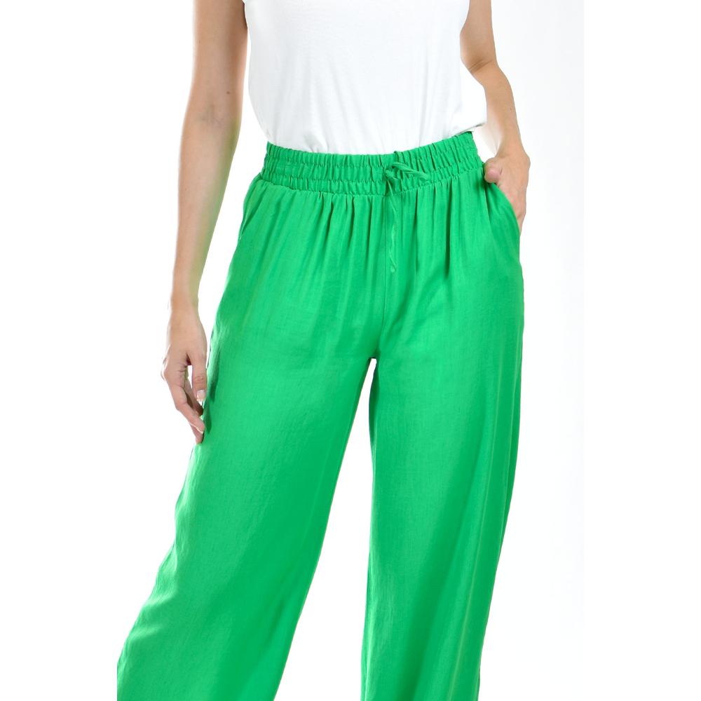 Foto 5 pulgar | Pantalón Pierna Amplia Roman Fashion Verde para Mujer