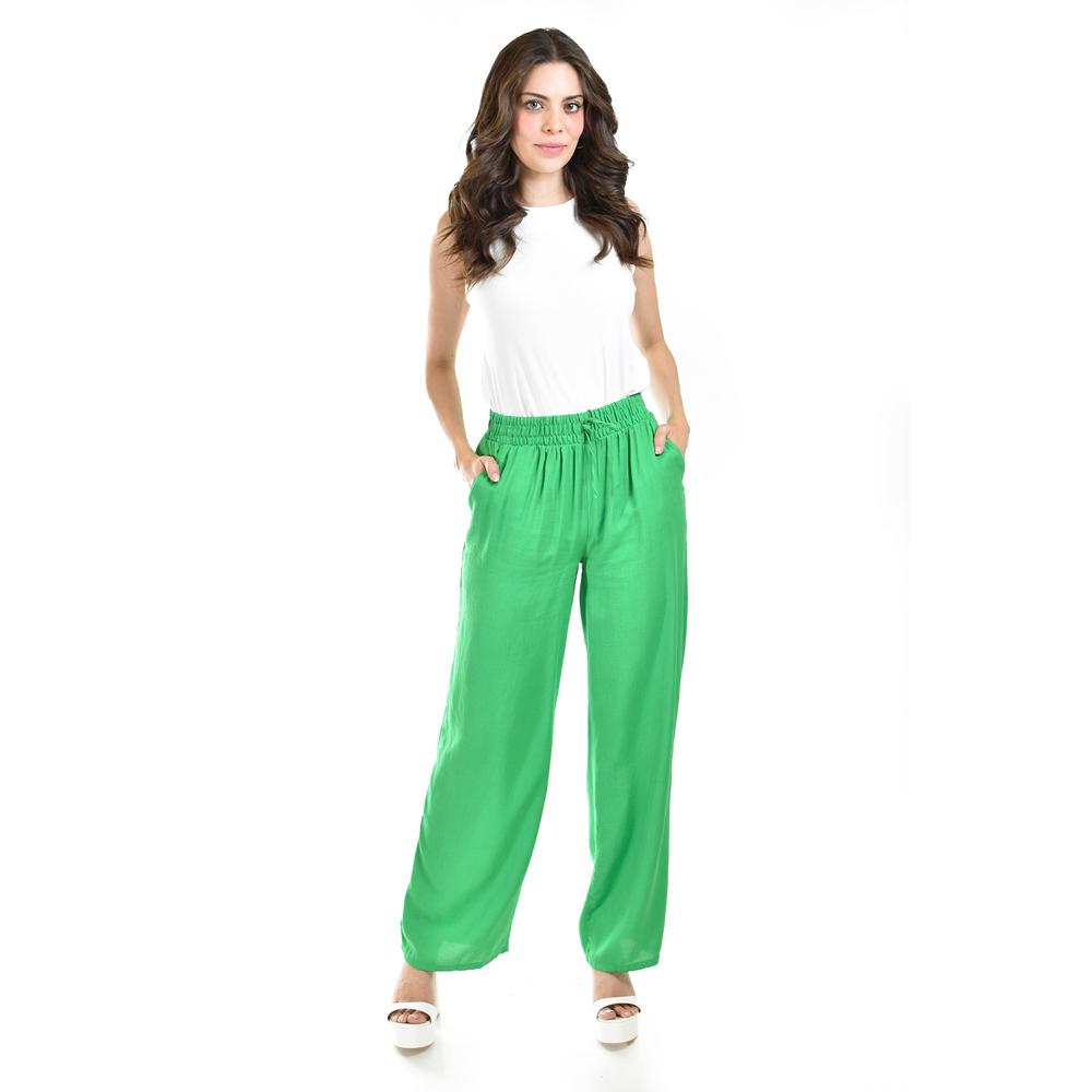 Foto 6 pulgar | Pantalón Pierna Amplia Roman Fashion Verde para Mujer