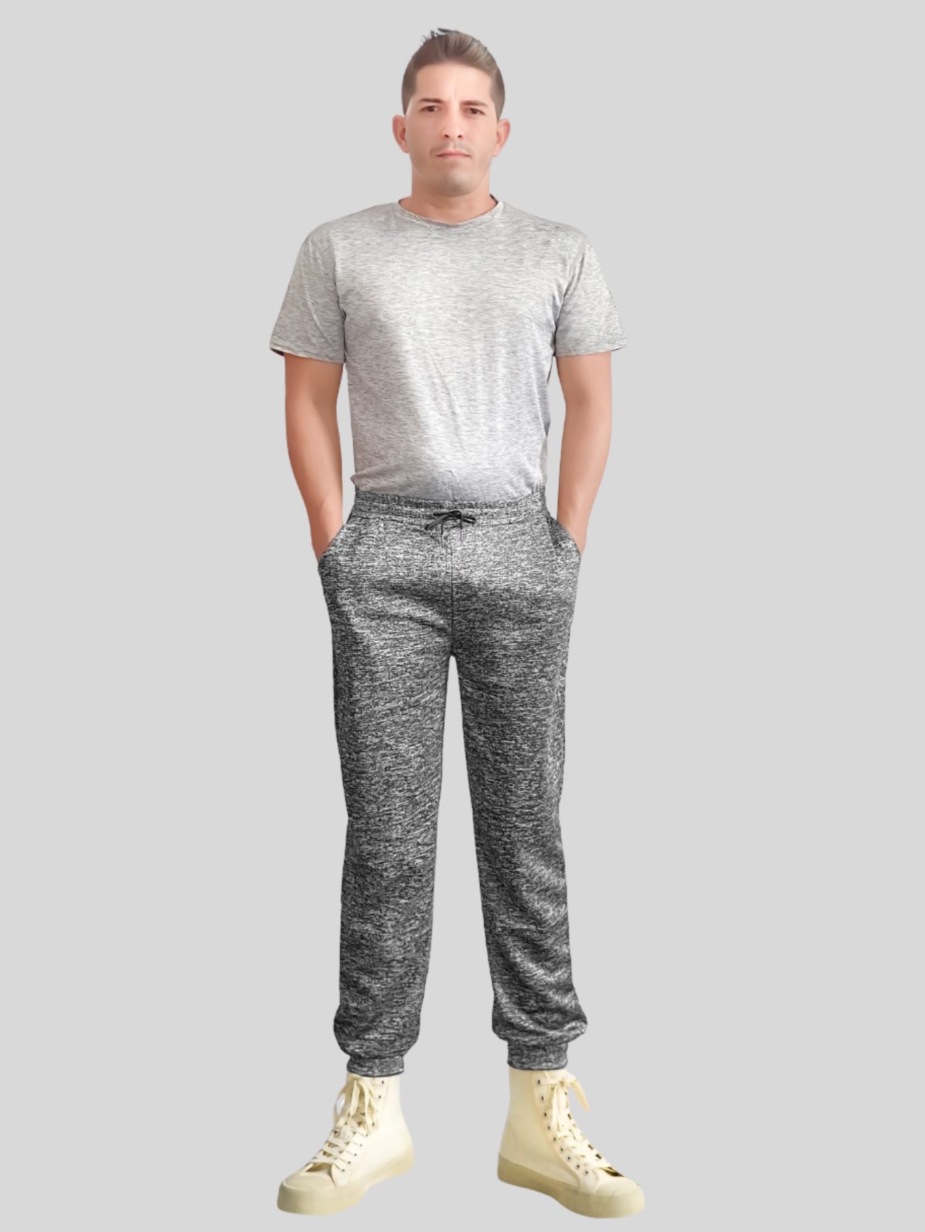 Foto 2 | Set De Dos Pants Deportivo Hombre Jogger Pant-043-px2 Colores Negro Y Negro Pantalones De Deporte Gym Pans