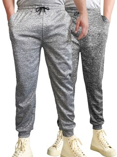 Foto 1 | Set De Dos Pants Deportivo Hombre Jogger Pant-043-px2 Colores Negro Y Gris Claro Pantalones De Deporte Gym Pans