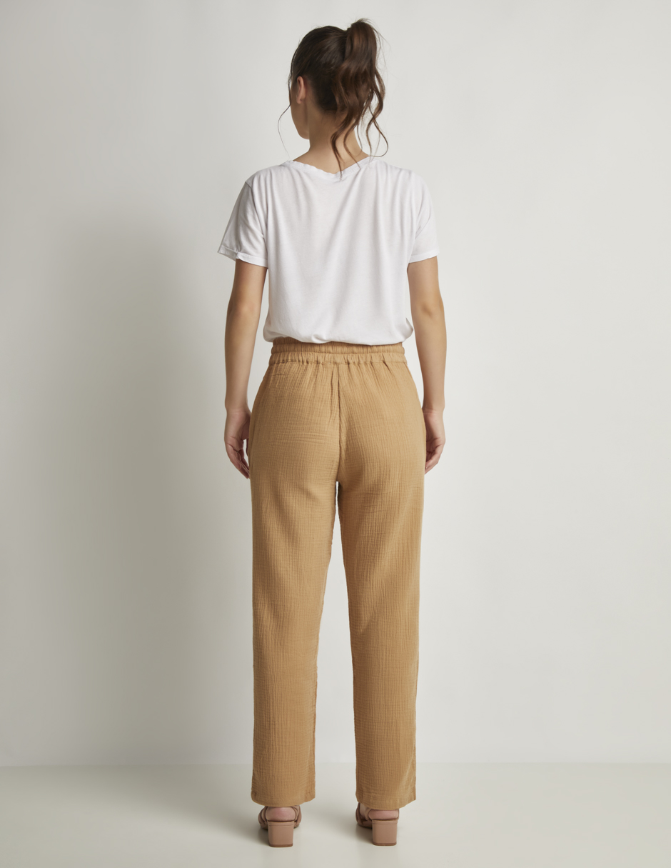 Foto 4 | Pantalón Devendi Color Multicolor Lineal Elástico Cintura