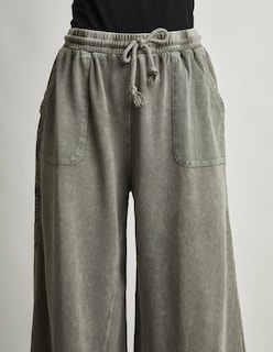 Foto 3 | Pantalón Devendi Color Gris Wide Leg Stretch