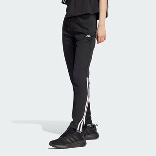 Foto 4 | Pants Ajustados Aeroready Sereno Cut 3 Franjas Pierna Cónica Adidas Negro Mujer