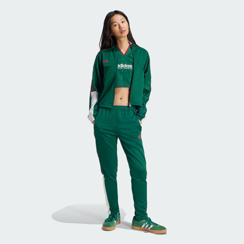 Foto 5 | Pants Deportivos Tiro Cut 3 Franjas Adidas Verde Mujer