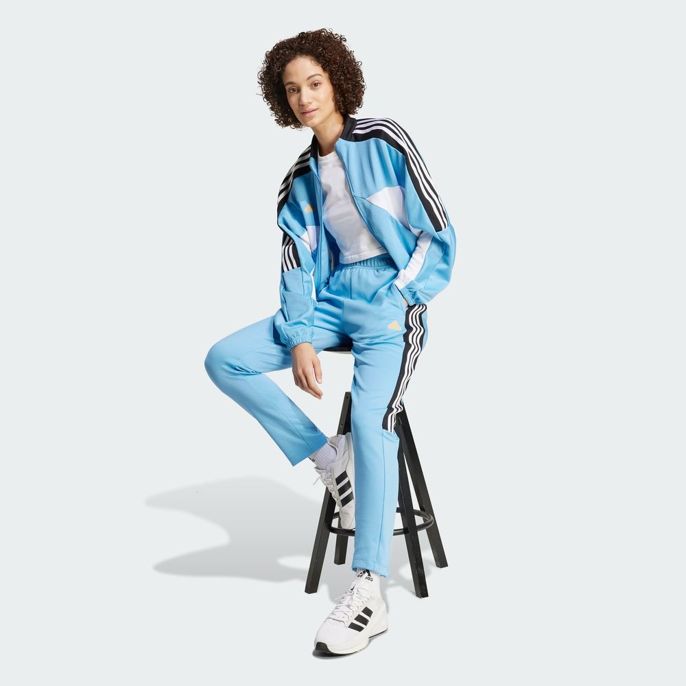 Foto 6 | Pants Deportivos Tiro Cut 3 Franjas Adidas Azul Mujer