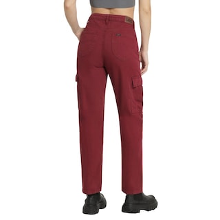 Foto 3 | Jeans Mujer Lee Cargo 506 Vino