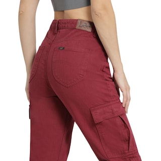 Foto 5 | Jeans Mujer Lee Cargo 506 Vino