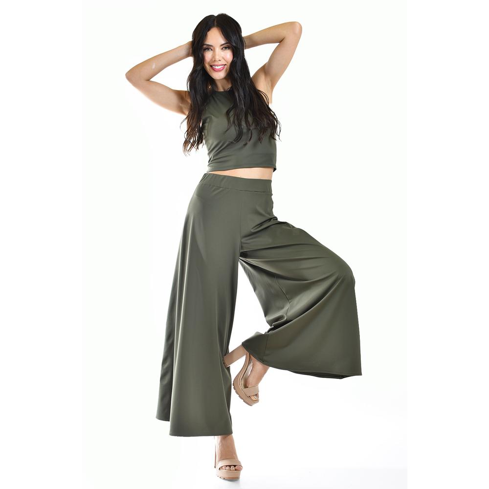 Foto 5 pulgar | Pantalon Culotte Roman Fashion /juvenil, 2420 (verde Militar) Verde Oscuro
