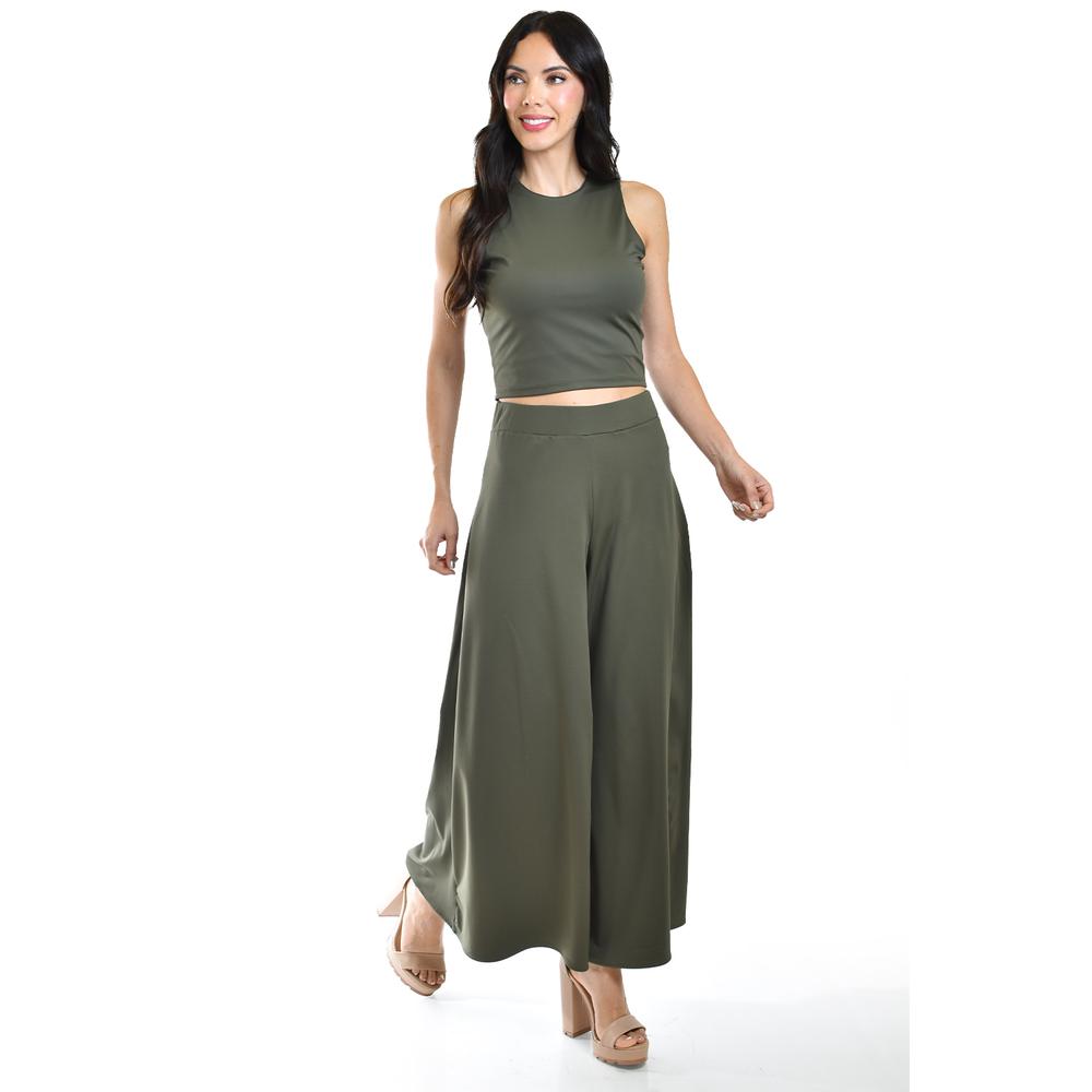 Foto 6 pulgar | Pantalon Culotte Roman Fashion /juvenil, 2420 (verde Militar) Verde Oscuro