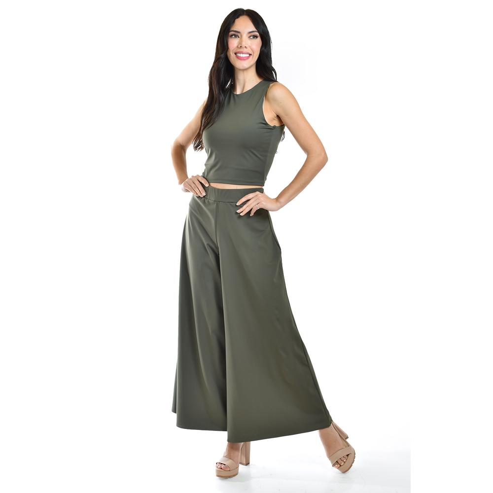 Foto 6 | Pantalon Culotte Roman Fashion /juvenil, 2420 (verde Militar) Verde Oscuro