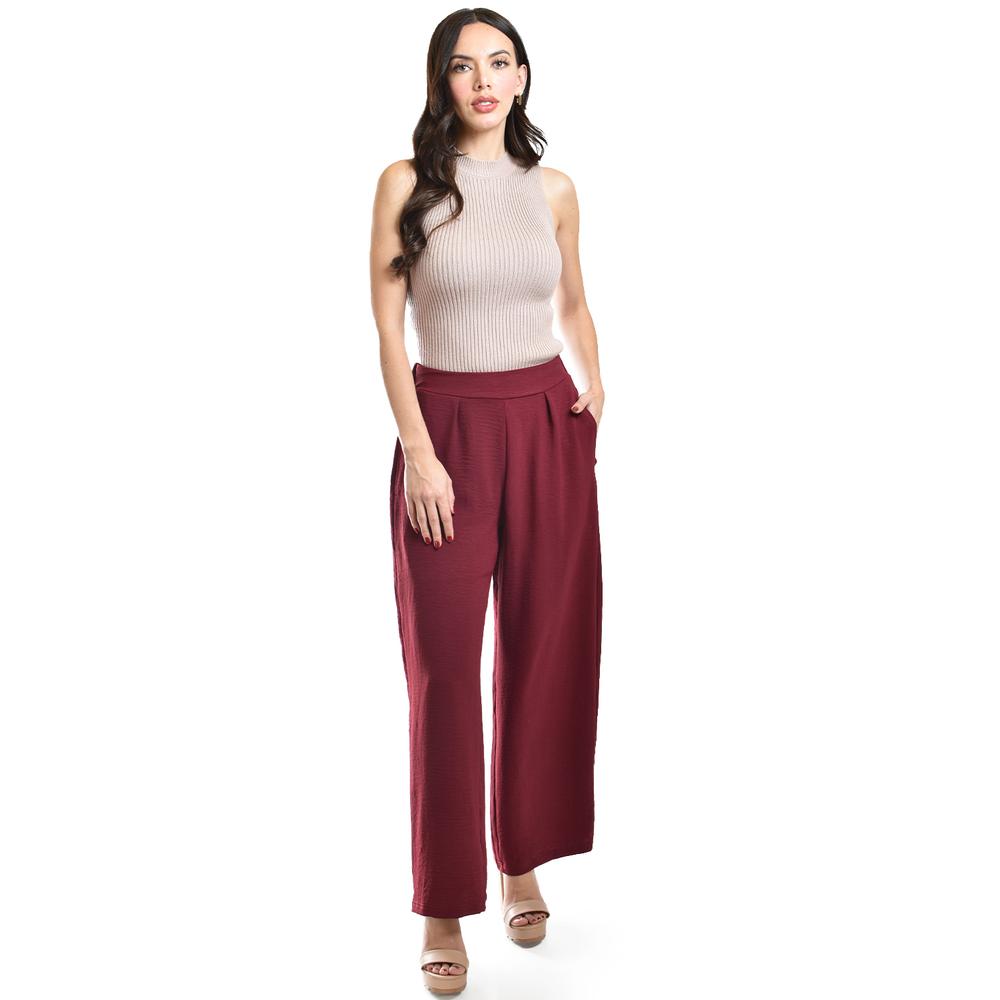 Foto 2 pulgar | Pantalon De Pierna Ancha Roman Fashion / Juvenil, 9202 (vino) Vino