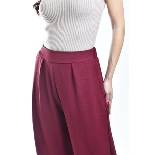 Foto 4 | Pantalon De Pierna Ancha Roman Fashion / Juvenil, 9202 (vino) Vino