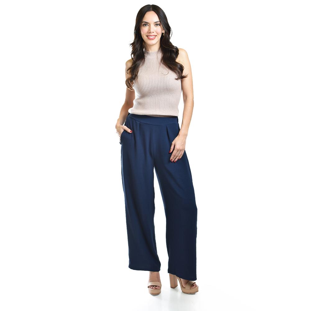 Foto 1 | Pantalon De Pierna Ancha Roman Fashion / Juvenil, 9202 (azul Marino) Azul Marino