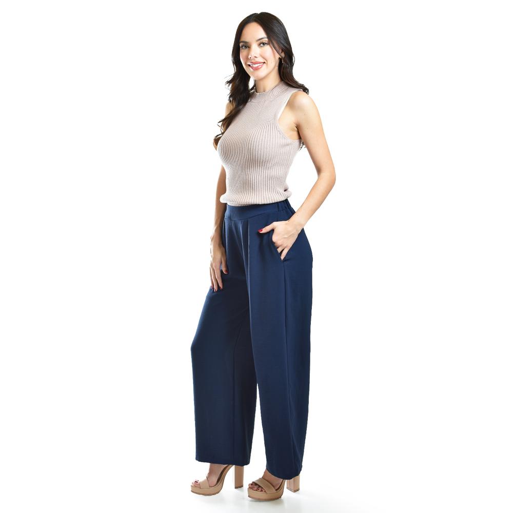 Foto 2 | Pantalon De Pierna Ancha Roman Fashion / Juvenil, 9202 (azul Marino) Azul Marino